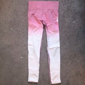 Gymshark pink ombré leggings size small